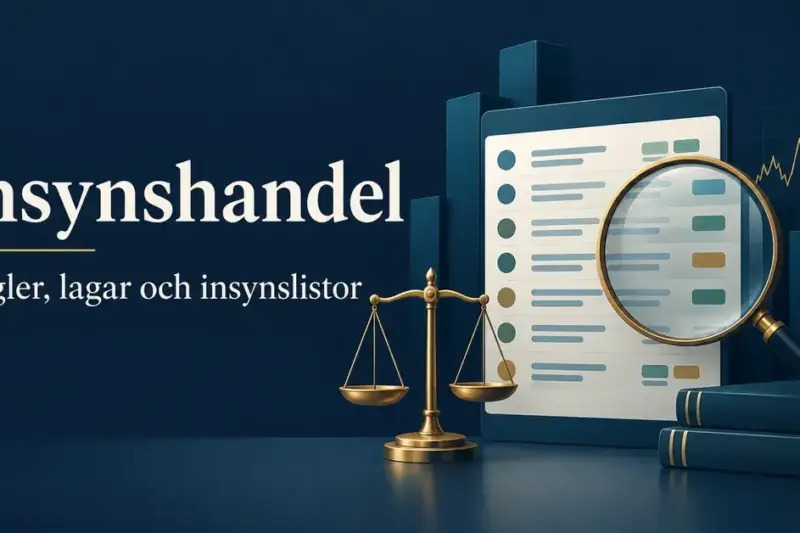 Insynshandel: regler, lagar och hur du tolkar insynslistor